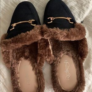 Fur Lined Mules